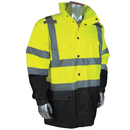 Radians Rw30-3Z1Y-M Class 3 General Purpose Rain Jacket 1/Pk Medium, Green RW30-3Z1Y-M
